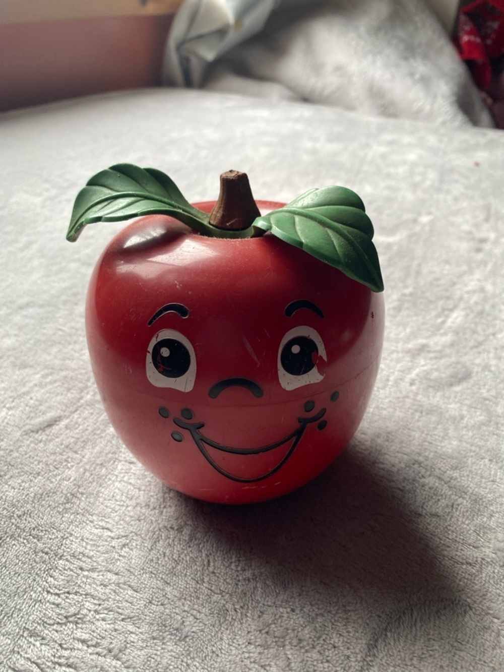 Fisher-Price Happy Apple Toy with Green Leaves